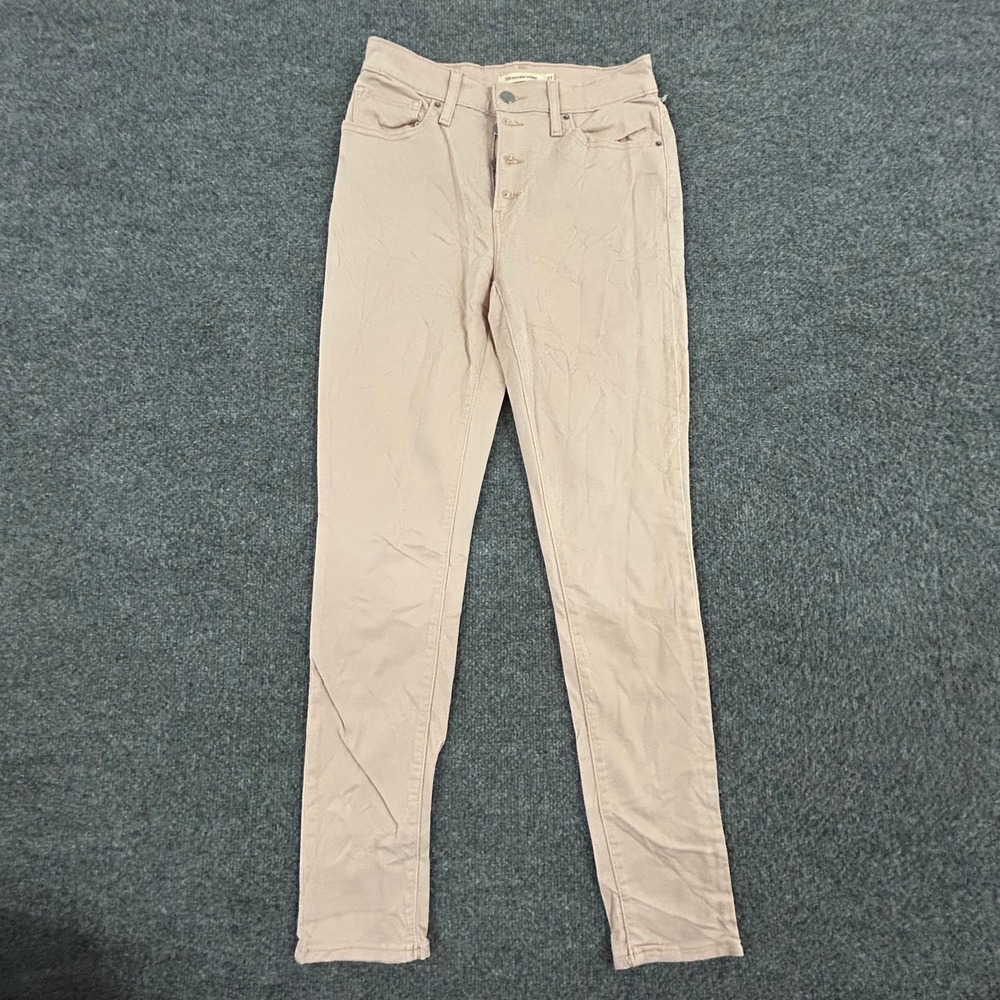 Levi's Jeans Womens Size 27 Pink 721 High Rise Skinny Button Fly Slim Stretch